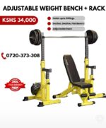 Adjustable Weight Bench with Rack