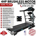 4HP Treadmill with Automatic Incline